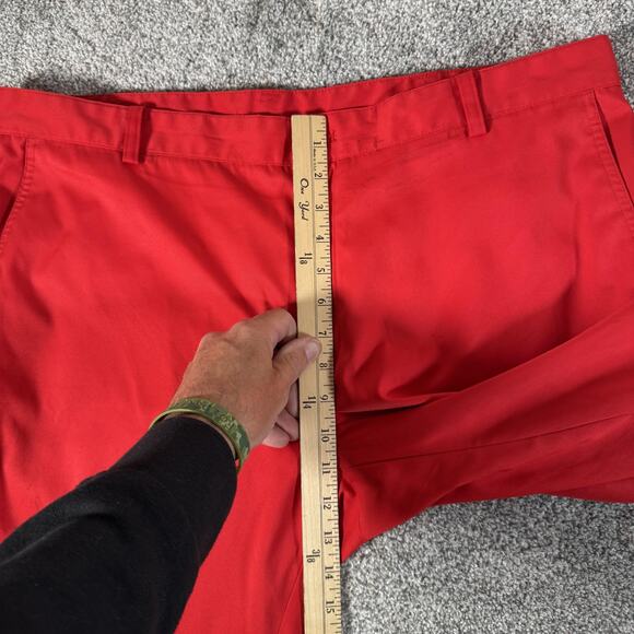 Nike Golf Pants Mens 40x29.5 Red Dri-FIT Stretch Performance Chino 472532-694 - Picture 5 of 15